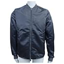 [Used]	  ACNE STUDIOS Selo Light MA-1 Bomber Jacket Outerwear Apparel Clothing Fashion Navy Blue - Acne
