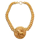 Chanel vintage lion medallion necklace