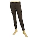 True NYC Womens Gray cargo Slim trousers pants multi pockets zippers sz 25 - Autre Marque
