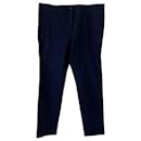 Joseph Trousers with Pockets in Blue Viscose