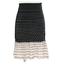 [Used] ALEXANDER MCQUEEN Knee length skirt Nylon / silk black / beige Ladies size XS - Alexander Mcqueen