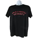 Grand T-shirt Volez Voguez Voyagez Noir x Rouge Homme - Louis Vuitton