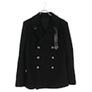 [Used] BALMAIN　 Metal button Melton pea coat (Black) [BS99] [Men] - Balmain