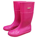 Furla fuchsia rain boots