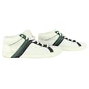 men's 13 US Green x White Damier Infini Leather Sneaker - Louis Vuitton