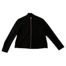 Black cotton fleece jacket - Acne