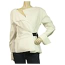 Jil Sander White Wrap Style Lightweight Cotton Summer Jacket size 40