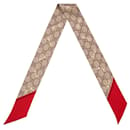 GG print silk neck tie with Horsebit motif - Gucci