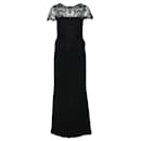 Marchesa Notte Lace Gown in Black Polyester - Autre Marque