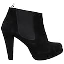 Ganni Fiona Chelsea Ankle Boots in Black Suede