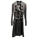 16K$ Pearl Embellished Leather Trench Coat - Chanel