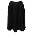 Comme Des Garçons High-Waisted Checkered Skirt in Black Polyester - Comme Des Garcons