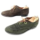 ALDEN DERBY SHOES 10b 44 BROWN SUEDE + LEATHER SHOES SUEDE BOX - Autre Marque