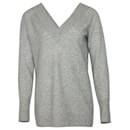Equipment V-necked Sweater in Grey Cashmere