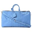 LOUIS VUITTON Monogram Taiga Keepall Bandouliere 50 blue - Louis Vuitton
