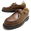 MICHAEL PARABOOT LOAFERS 41.5 BROWN LEATHER LOAFERS SHOES - Paraboot