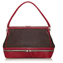 Prada Brown Canvas Handbag