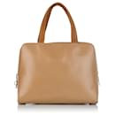 Prada Brown Leather Business Bag