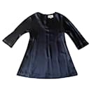 CFOC black satin silk tunic or mini dress - T. 1- New - Autre Marque