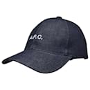 Charlie Hat in Blue Canvas - Apc
