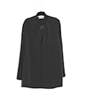 blusa preta de seda PT38 - Balenciaga