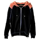 [Used]  	 Balmain BALMAIN [Notation size: L] Black / Black X Orange / Orange X Blue / Blue Plain BALMAIN Balmain long-sleeved hoodie Hooded Sweatshirt, Hoodie Bikers jacket