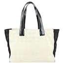 Bicolor White x Black New Line Shopper Tote bag - Chanel