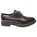 Brunello Cucinelli Lace-Up Oxfords Shoes in Black Patent Leather