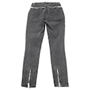 Jeans skinny Marc Jacobs con cerniera in metallo in cotone nero