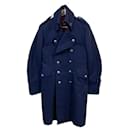 [Used] Dolce & Gabbana lined Breathed Wool Napoleon Chester Coat 44/30 Navy
