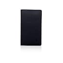 Black Taiga Leather Pocket Agenda Cover Card Holder - Louis Vuitton