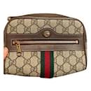 Gucci Brown GG Supreme Web Ophidia Belt Bag