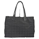 [Used] CHANEL New Travel Line Tote Bag Men's Bag Nylon Bag Business Bag Black - Chanel