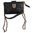 DIORAMA CROSSBODY BAG IN LEATHER AND AGED GOLD 25cm - Dior