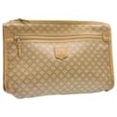 CELINE Macadam Canvas Clutch Bag PVC Leather Beige Auth 26718 - Céline