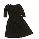 LOUIS VUITTON Dress Wool Black 34 LV Auth yk2468 - Louis Vuitton