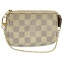 LOUIS VUITTON Damier Azur Mini Pochette Accessoires Pochette N58010 Auth LV 26892 - Louis Vuitton