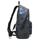 [Used] Michael Kors Backpack Men's PVC x Leather Blue x Black Camouflage 33S7LMNB3V MICHAEL KORS