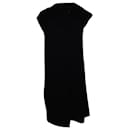 Maison Martin Margiela Kleid mit verdrehtem Ausschnitt aus schwarzem Polyester