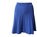 Sandro Izzy Pleated Skirt in Blue Viscose