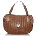 Celine Brown Leather Handbag - Céline