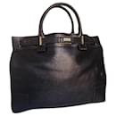 Gucci black leather satchel bag