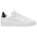 Pure Star Sneakers in White and Black Leather - Golden Goose Deluxe Brand