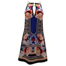 Clover Canyon Printed Keyhole Dress in Multicolor Polyester
