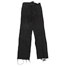 Re/Done Stove Pipe Jeans in Black Cotton