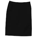 Balenciaga Pencil Skirt in Black Wool