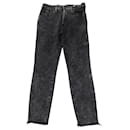Jeans Frame Le High straight a vita alta in cotone nero - Frame Denim