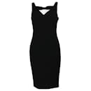 Boutique Moschino Bandage Cutout Sleeveless Dress in Black Triacetate