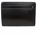 [Used] Dunhill Leather Clutch Bag ◆ black / black / black / business / commuting / men's / bag - Alfred Dunhill