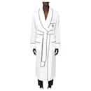 Dolce & Gabbana linen bathrobe with DG embroidery